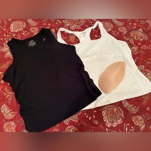 Avia Black and White Shapewear Tank Bras (bundle of 2)
